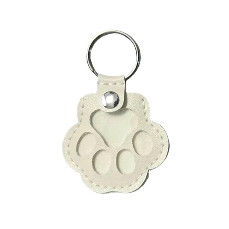 Pet Hair Memorial Keychain, PU Leather Locket